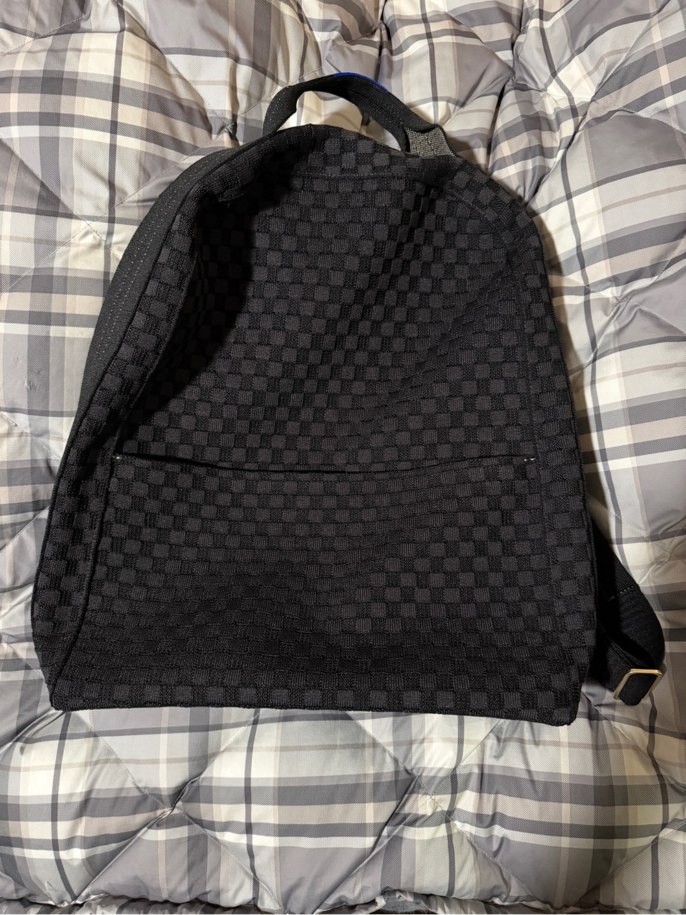 Rothy's The Backpack in Black Sand Sustainable Knit Laptop Bag
